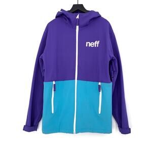 NEFF Daily Softshell Jacket Teal Blue Purple M